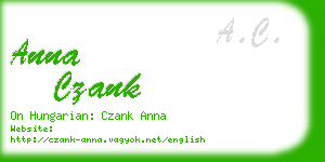 anna czank business card